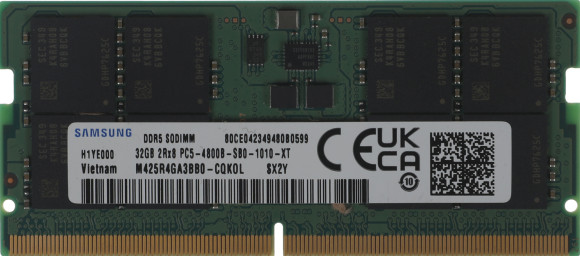 Память DDR5 32GB 4800MHz Samsung M425R4GA3BB0-CQK OEM PC5-38400 CL40 SO-DIMM 262-pin 1.1В dual rank OEM