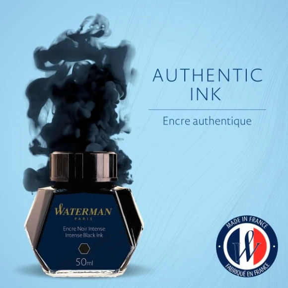 Флакон с чернилами Waterman (S0110710) Intense Black чернила 50мл для ручек перьевых