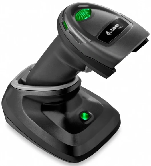 Сканер штрих-кода Zebra DS2208+STAND 2D беспроводной черный (DS2208-SR7U2100SGW) 2400мАч