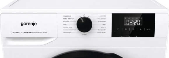Стиральная машина Gorenje W1NGPI72SBS/C класс: A загр.фронтальная макс.:7кг белый инвертор Стиральная машина Gorenje W1NGPI72SBS/C класс: A загр.фронтальная макс.:7кг белый инвертор