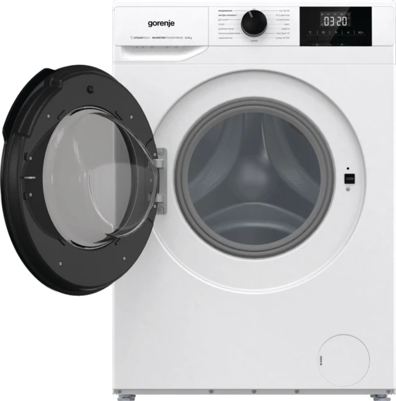 Стиральная машина Gorenje W1NGPI72SBS/C класс: A загр.фронтальная макс.:7кг белый инвертор Стиральная машина Gorenje W1NGPI72SBS/C класс: A загр.фронтальная макс.:7кг белый инвертор
