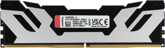 Память DDR5 16GB 8000MHz Kingston KF580C38RS-16 Fury Renegade Black RTL Gaming PC5-64000 CL38 DIMM 288-pin 1.45В single rank с радиатором Ret