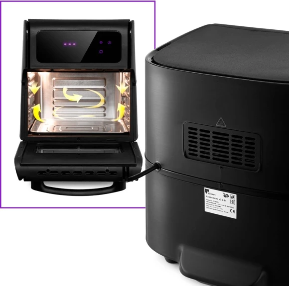 Аэрогриль Kitfort КТ-2236 15л 1800Вт черный Аэрогриль Kitfort КТ-2236 15л 1800Вт черный