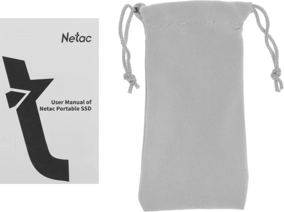 Накопитель SSD Netac USB-C 1000Gb NT01ZX20-001T-32BL ZX20 2.5" синий