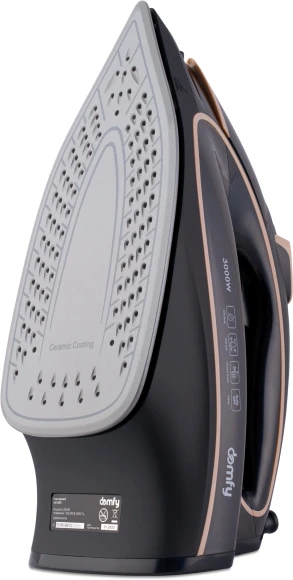 Утюг Domfy DSC-EI901 3000Вт черный/золотистый