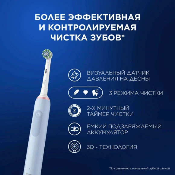 Зубная щетка электрическая Oral-B Vitality Pro 80813238 голубой