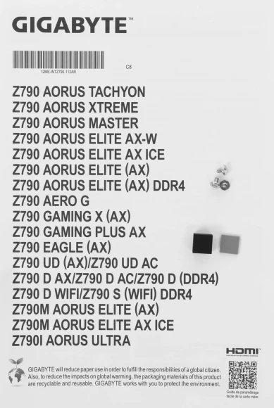 Материнская плата Gigabyte Z790 EAGLE AX Soc-1700 Intel Z790 4xDDR5 ATX AC`97 8ch(7.1) 2.5Gg RAID+HDMI+DP