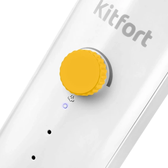 Швабра паровая Kitfort КТ-1048-1 1300Вт белый/желтый Швабра паровая Kitfort КТ-1048-1 1300Вт белый/желтый