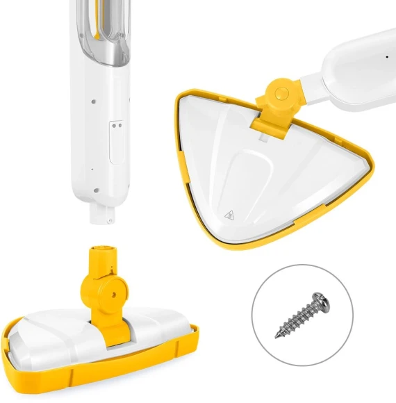 Швабра паровая Kitfort КТ-1048-1 1300Вт белый/желтый Швабра паровая Kitfort КТ-1048-1 1300Вт белый/желтый