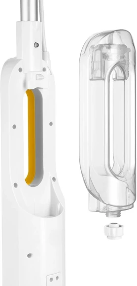 Швабра паровая Kitfort КТ-1048-1 1300Вт белый/желтый Швабра паровая Kitfort КТ-1048-1 1300Вт белый/желтый