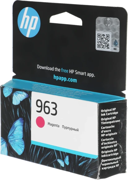 Картридж струйный HP 963 3JA24AE пурпурный (700стр.) для HP OfficeJet Pro 901x/902x HP