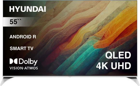 Телевизор QLED Hyundai 55" H-LED55QBU7500 Android TV Frameless черный/серебристый 4K Ultra HD 60Hz DVB-T DVB-T2 DVB-C DVB-S DVB-S2 USB WiFi Smart TV Телевизор QLED Hyundai 55" H-LED55QBU7500 Android TV Frameless черный/серебристый 4K Ultra HD 60Hz DVB-T DVB-T2 DVB-C DVB-S DVB-S2 USB WiFi Smart TV