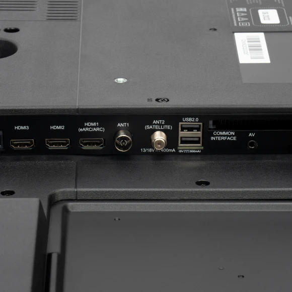 Телевизор QLED Hyundai 55" H-LED55QBU7500 Android TV Frameless черный/серебристый 4K Ultra HD 60Hz DVB-T DVB-T2 DVB-C DVB-S DVB-S2 USB WiFi Smart TV