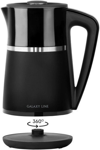 Чайник электрический Galaxy Line GL 0338 1.7л. 2200Вт черный корпус: металл/пластик (ГЛ0338Л) Чайник электрический Galaxy Line GL 0338 1.7л. 2200Вт черный корпус: металл/пластик (ГЛ0338Л)