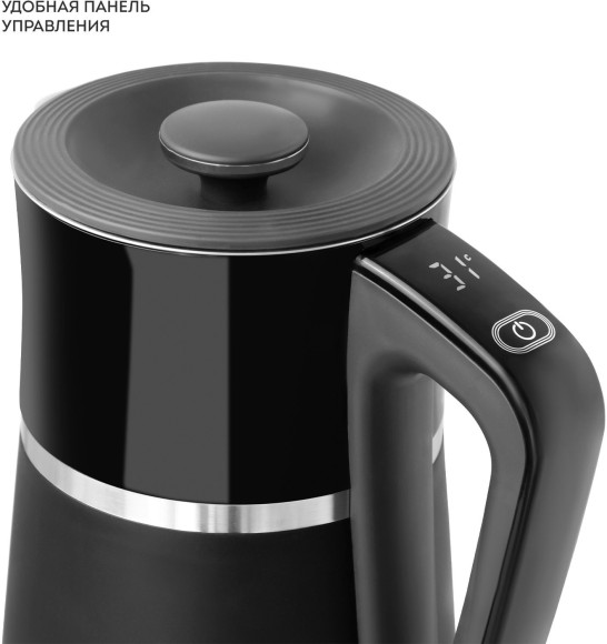 Чайник электрический Galaxy Line GL 0338 1.7л. 2200Вт черный корпус: металл/пластик (ГЛ0338Л) Чайник электрический Galaxy Line GL 0338 1.7л. 2200Вт черный корпус: металл/пластик (ГЛ0338Л)