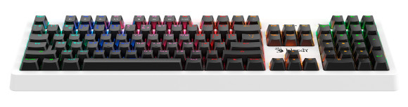 Клавиатура A4Tech B810RC механическая белый/черный USB for gamer LED (B810RC ( WHITE )) кабель 1.8м