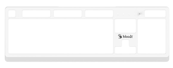 Клавиатура A4Tech B810RC механическая белый/черный USB for gamer LED (B810RC ( WHITE )) кабель 1.8м