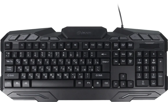 Клавиатура Оклик 700G Dynasty черный USB Multimedia for gamer LED (1061657) кабель 1.6м