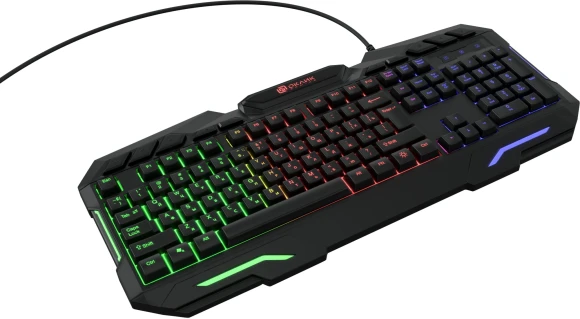 Клавиатура Оклик 700G Dynasty черный USB Multimedia for gamer LED (1061657) кабель 1.6м
