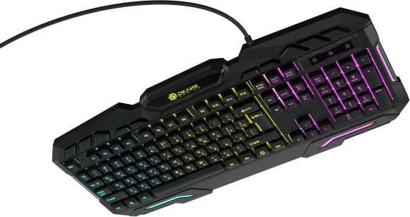 Клавиатура Оклик 700G Dynasty черный USB Multimedia for gamer LED (1061657) кабель 1.6м