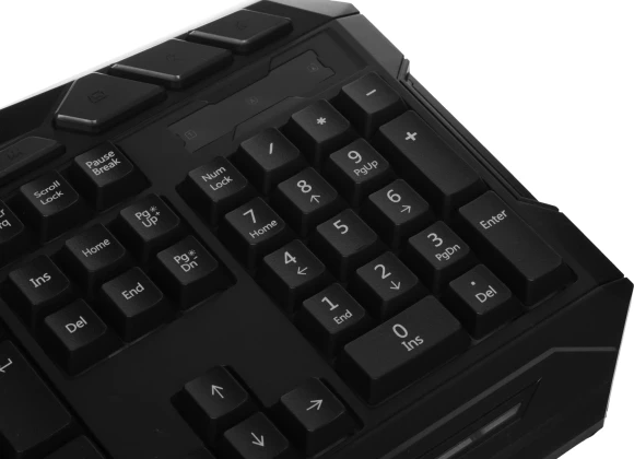 Клавиатура Оклик 700G Dynasty черный USB Multimedia for gamer LED (1061657) кабель 1.6м