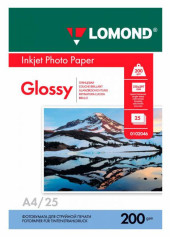 Фотобумага Lomond 0102046 A4/200г/м2/25л./белый глянцевое для струйной печати Фотобумага Lomond 0102046 A4/200г/м2/25л./белый глянцевое для струйной печати