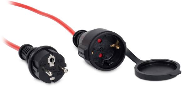 Удлинитель силовой Starwind ST-PS1.20/R 3x1.0кв.мм 1розет. 20м ПВС без катушки красный