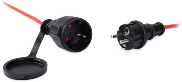 Удлинитель силовой Starwind ST-PS1.20/R 3x1.0кв.мм 1розет. 20м ПВС без катушки красный