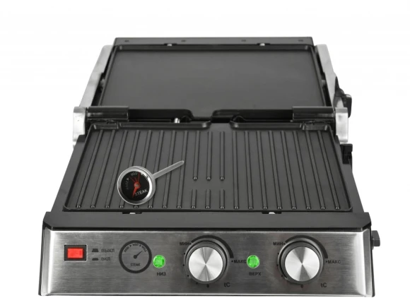Электрогриль GFGril GF-165 2000Вт черный/серебристый Электрогриль GFGril GF-165 2000Вт черный/серебристый