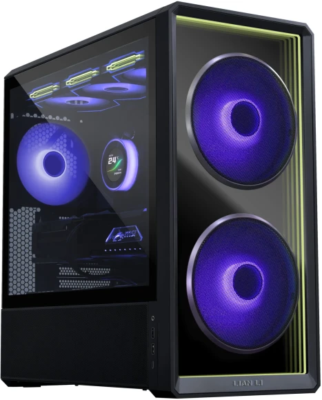Корпус Lian-Li Lancool 217 Inf черный без БП ATX 9x120mm 2x140mm 2xUSB3.0 audio bott PSU