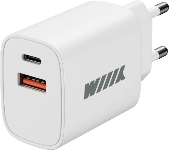 Сетевое зар./устр. Wiiix UNN-1-2-04-W 2.4A USB Type-C универсальное белый