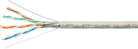 Кабель Cabeus SSTP-4P-CAT.7-SOLID-IN-LSZH кат.7 S/FTP 4 пары LSZH внутренний 305м оранжевый Кабель Cabeus SSTP-4P-CAT.7-SOLID-IN-LSZH кат.7 S/FTP 4 пары LSZH внутренний 305м оранжевый