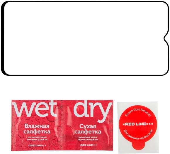 Защитное стекло для экрана Redline черный для Honor X6a 2.5D 1шт. (УТ000036724) Защитное стекло для экрана Redline черный для Honor X6a 2.5D 1шт. (УТ000036724)