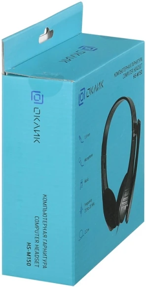 Наушники с микрофоном Оклик HS-M150 черный 2.2м накладные оголовье (428963) Наушники с микрофоном Оклик HS-M150 черный 2.2м накладные оголовье (428963)