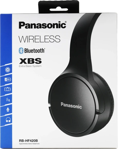 Гарнитура накладные Panasonic RB-HF420BGEK черный беспроводные bluetooth оголовье Гарнитура накладные Panasonic RB-HF420BGEK черный беспроводные bluetooth оголовье