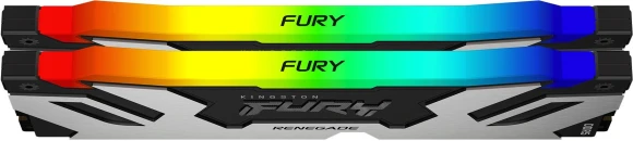 Память DDR5 2x32GB 6400MHz Kingston KF564C32RSAK2-64 Fury Renegade XMP RGB RTL Gaming PC5-51200 CL32 DIMM 288-pin 1.4В kit dual rank с радиатором Ret Память DDR5 2x32GB 6400MHz Kingston KF564C32RSAK2-64 Fury Renegade XMP RGB RTL Gaming PC5-51200 CL32 DIMM 288-pin 1.4В kit dual rank с радиатором Ret