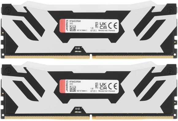 Память DDR5 2x32GB 6400MHz Kingston KF564C32RSAK2-64 Fury Renegade XMP RGB RTL Gaming PC5-51200 CL32 DIMM 288-pin 1.4В kit dual rank с радиатором Ret Память DDR5 2x32GB 6400MHz Kingston KF564C32RSAK2-64 Fury Renegade XMP RGB RTL Gaming PC5-51200 CL32 DIMM 288-pin 1.4В kit dual rank с радиатором Ret