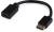 Переходник Buro DisplayPort (m)/HDMI (f) черный (BU-HDMI(F)-DP(M))