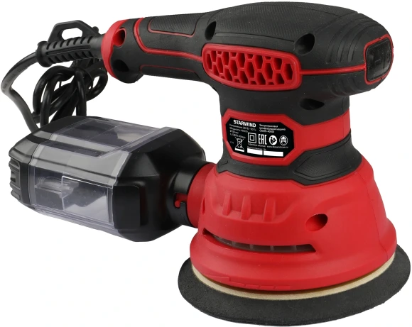 Эксцентриковая шлифмашина Starwind OS125-400S1 400Вт D125мм Эксцентриковая шлифмашина Starwind OS125-400S1 400Вт D125мм
