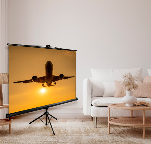 Экран Cactus 100" 124.5x221см Triscreen CS-PST-124x221 16:9 напольный рулонный черный