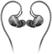 Наушники вкладыши Fiio FF5 1.2м черный проводные в ушной раковине