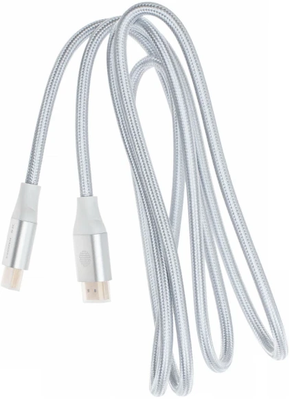 Кабель аудио-видео Cactus CS-HDMI.2.1-1.8 HDMI (m)/HDMI (m) 1.8м. позолоч.конт. серебристый Кабель аудио-видео Cactus CS-HDMI.2.1-1.8 HDMI (m)/HDMI (m) 1.8м. позолоч.конт. серебристый