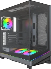 Корпус Montech Sky 3 черный без БП ATX 5x120mm 5x140mm 2xUSB3.0 audio bott PSU