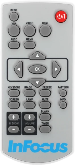 Проектор Infocus IN1034 LCD 5000Lm LS (1024x768) 50000:1 ресурс лампы:10000часов 1xUSB typeA 1xUSB typeB 2xHDMI 3.3кг