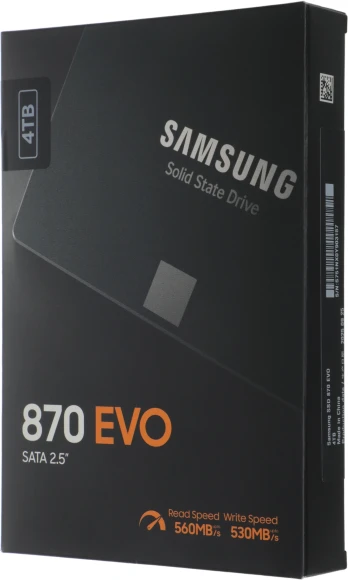 Накопитель SSD Samsung SATA-III 4TB MZ-77E4T0BW 870 EVO 2.5"