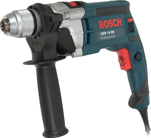 Дрель ударная Bosch GSB 16 RE Professional 750Вт патрон:быстрозажимной реверс (кейс в комплекте) (060114E500) Дрель ударная Bosch GSB 16 RE Professional 750Вт патрон:быстрозажимной реверс (кейс в комплекте) (060114E500)