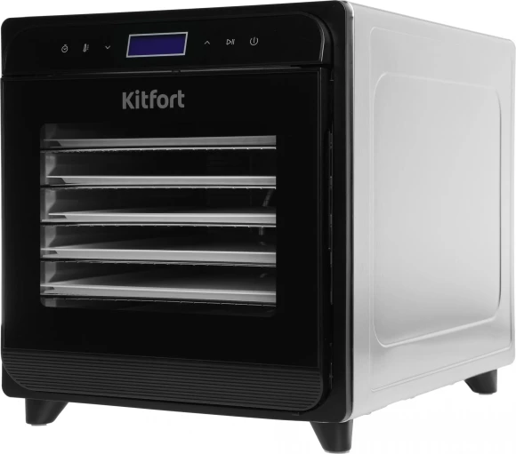 Сушка для фруктов и овощей Kitfort КТ-1934 24под. 700Вт нержавеющая сталь Сушка для фруктов и овощей Kitfort КТ-1934 24под. 700Вт нержавеющая сталь