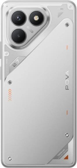 Смартфон Tecno Pova 7 Neo 256Gb 8Gb серебристый моноблок 3G 4G 2Sim 6.8" 1080x2460 Android 14 108Mpix 802.11 a/b/g/n/ac NFC GPS GSM900/1800 Protect FM