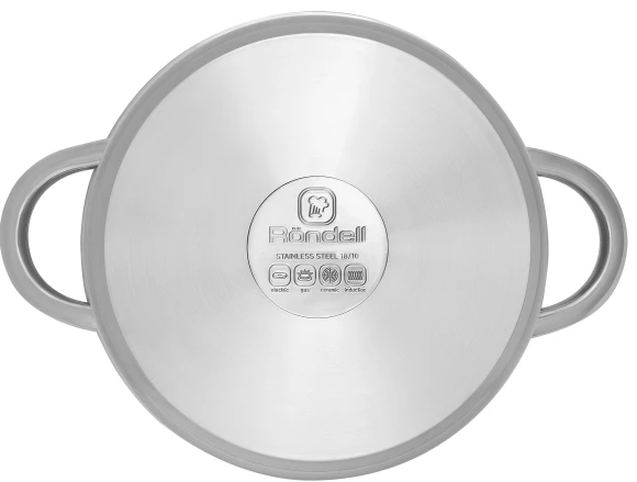 Кастрюля Rondell Point RDS-1312 4.8л. d=24см (с крышкой) стальной