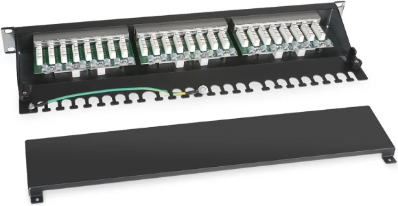 Патч-панель Cabeus PLHD-48-CAT.5E-SH-DUAL IDC-1U 19" 1U 48xRJ45 кат.5E FTP